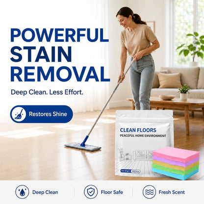 Dissolving Floor Cleaning Sheets – Fresh Clean in One Drop
