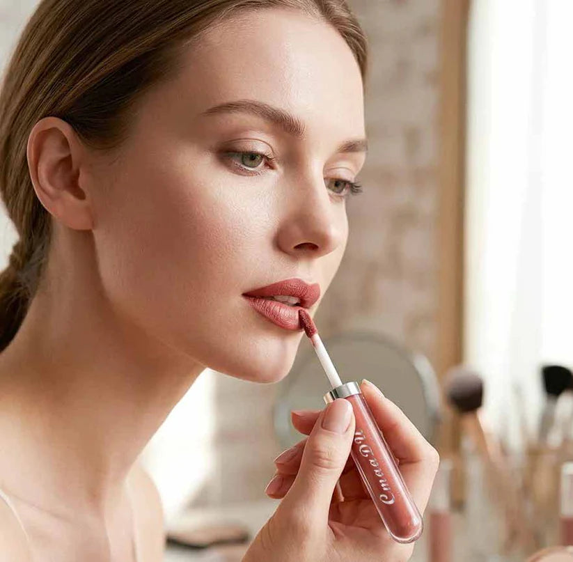 💄 10-Piece Matte Waterproof Lip Gloss Set – Bold Color, All-Day Stay Big Sale