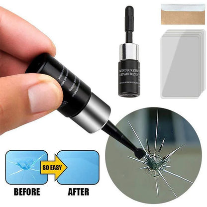 All-in-One Glass Repair Resin Kit – Quick DIY Fix for Chips, Scratches & Small Cracks