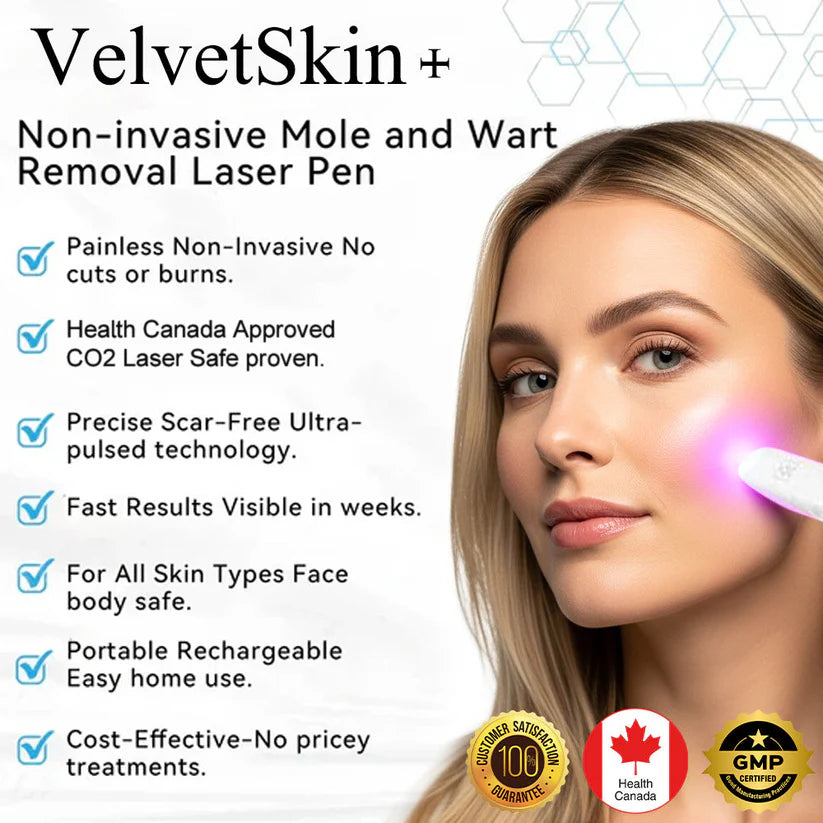 ✨VelvetSkin+™ All-in-One CO₂ Laser Eraser Pen | Removes Moles, Warts, Skin Flaws & Pigmentation repair resin formula