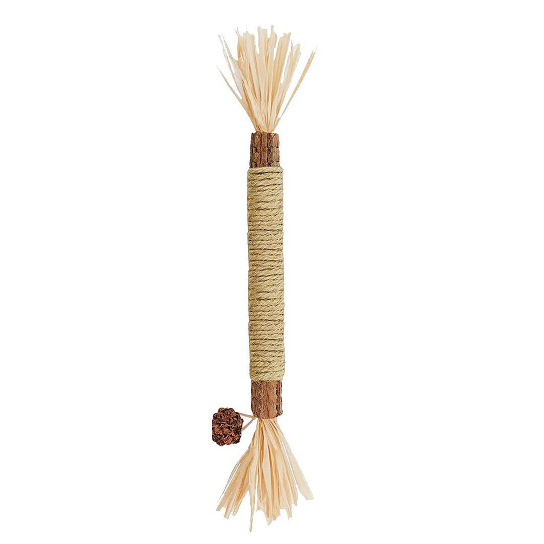 Natural Cat Raffia Chew Stick