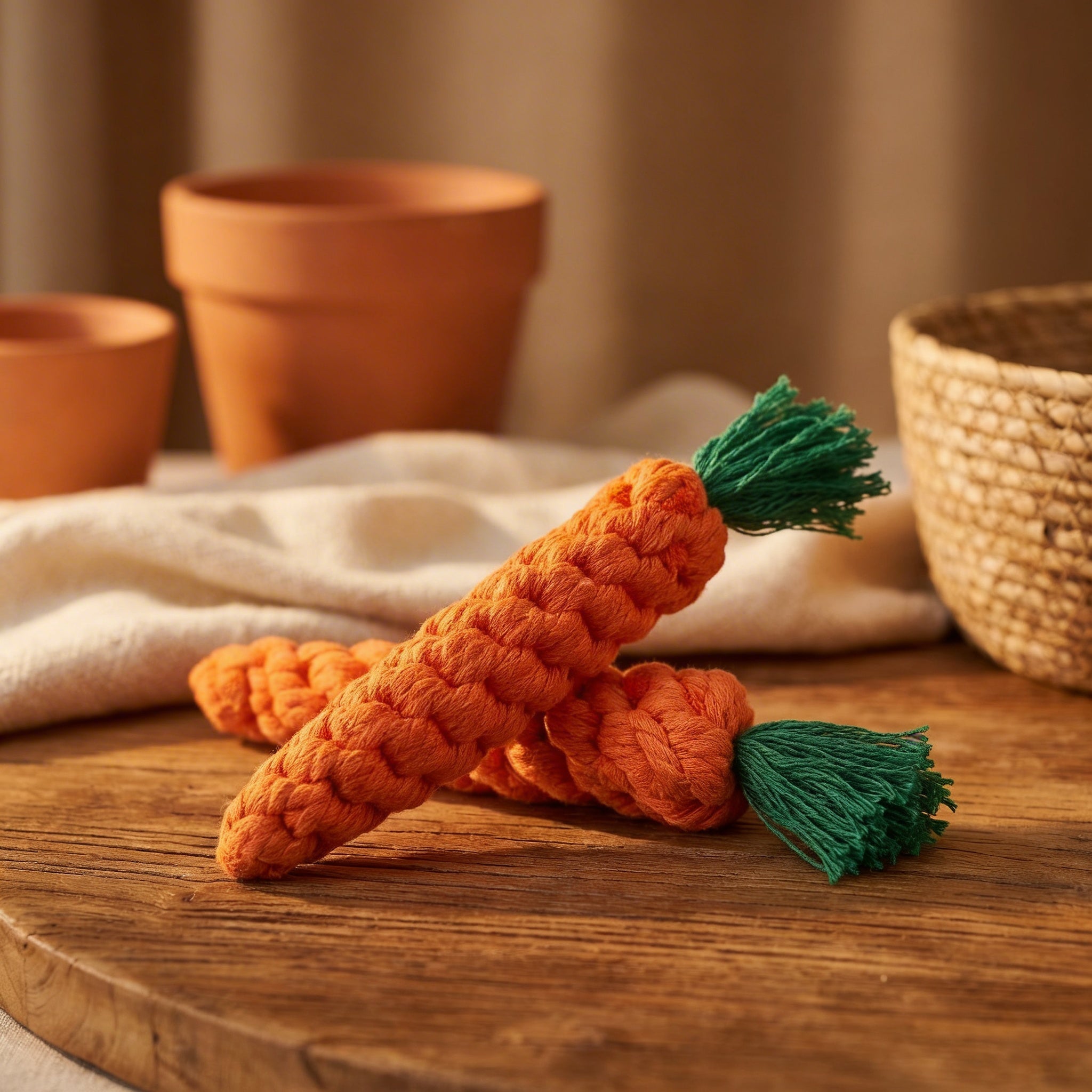 Pet Cotton Rope Carrot Toy